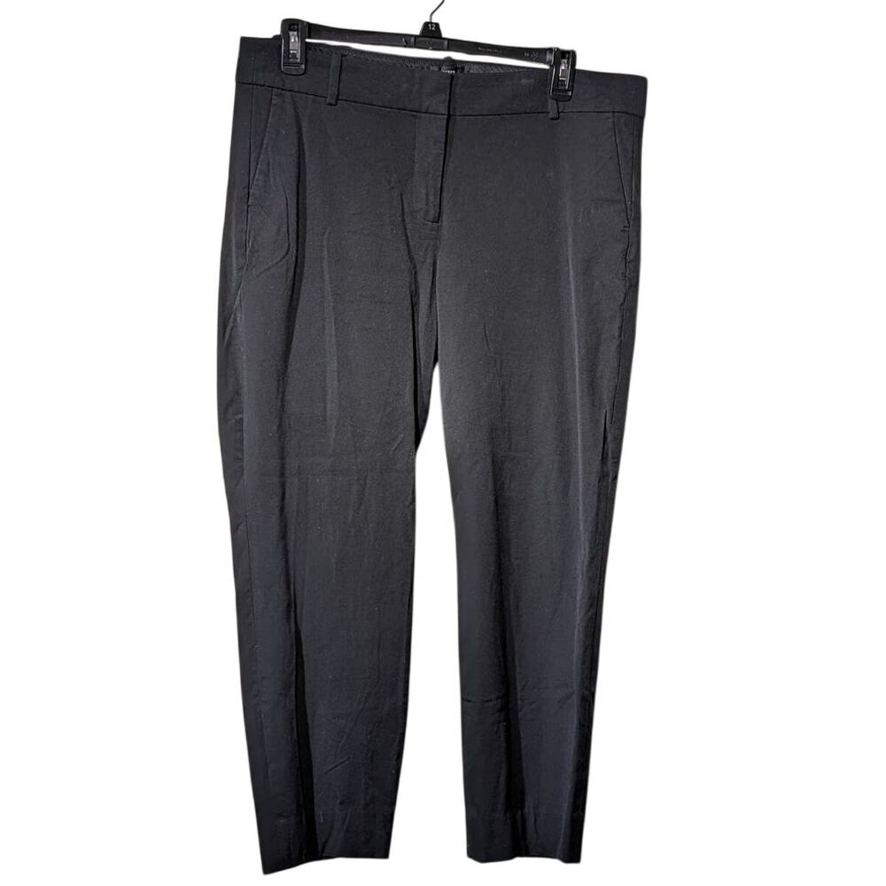 J. Crew Black 'Cameron' Cotton Viscose Stretch Crop Pant Womens Sz 16